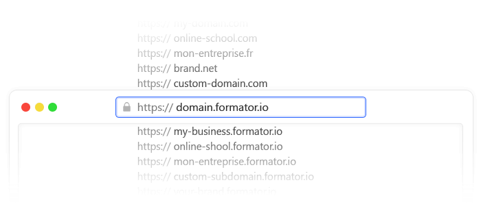 Nom de domaine personnalisé sur Formator.io
